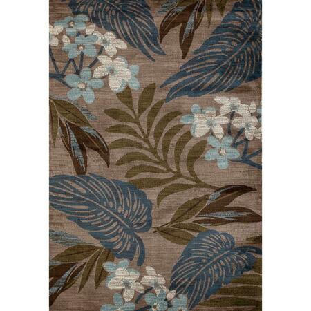 ART CARPET 8 X 11 Ft. Palm Coast Collection Tranquil Woven Area Rug, Beige 841864131150